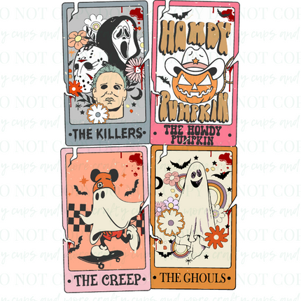 Halloween Tarot Cards-PNG