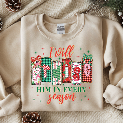 I will Praise Him in Every Season, DTF Transfer