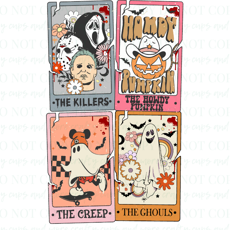 Halloween Tarot Cards-Sublimation Transfer