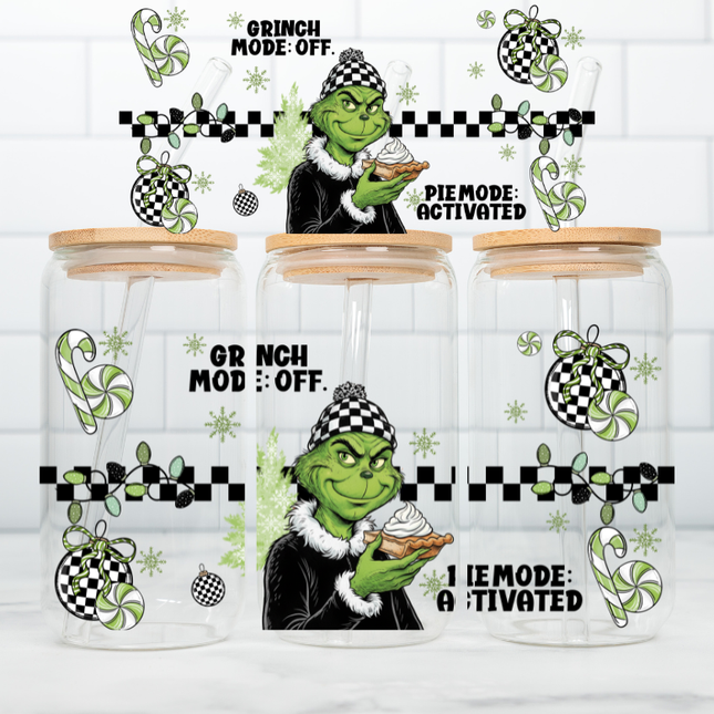 Grinch Mode Off, UV Cup Wrap, Retro, Grinchmas