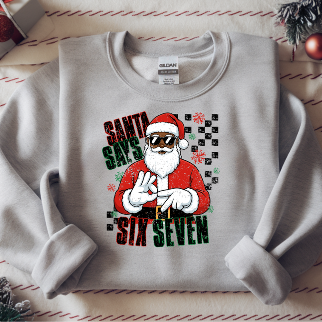 Six Seven, Black Santa, DTF transfer