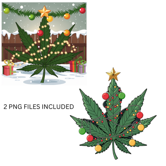 Cannabis Christmas PNG