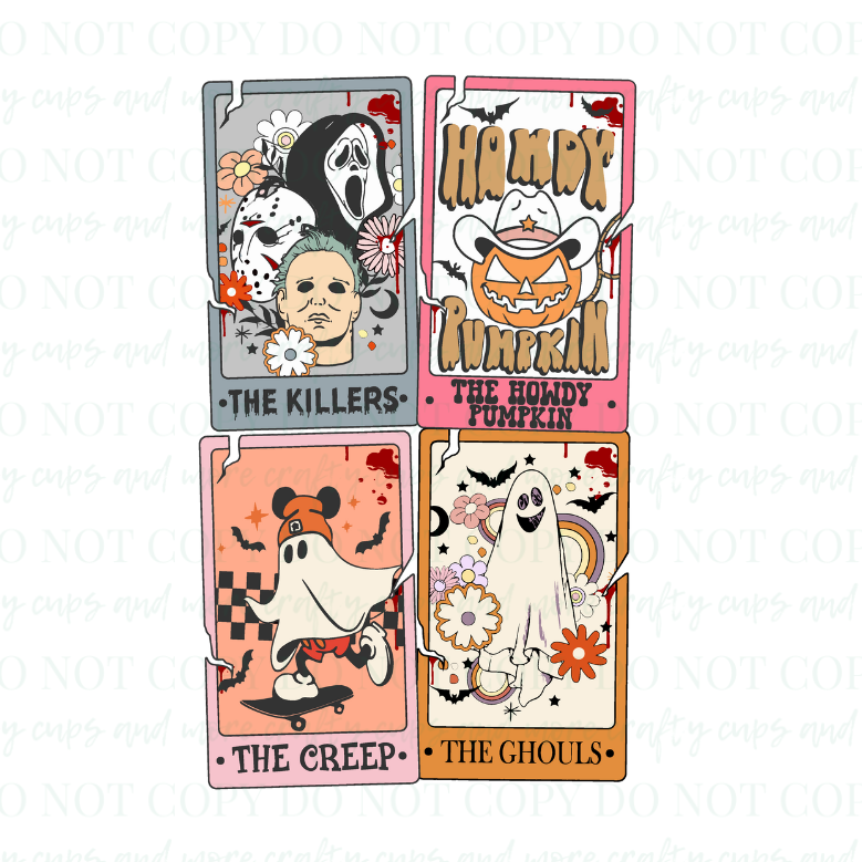 Halloween Tarot Cards-Sublimation Transfer