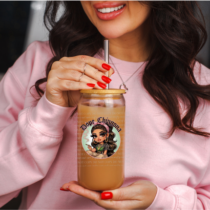 Stoner Girls, Chicanas, Dope Chignon, UV DTF Stickers, Decals