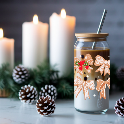 Gingerbread Coquette Bow UV Wrap