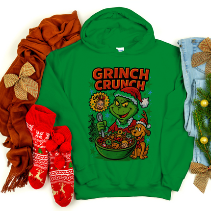 Grinch Crunch, Santa Crunch, Holidays, DTF Transfer, Christmas, Funny