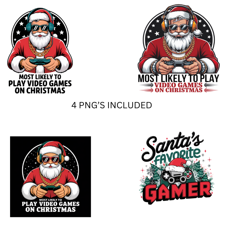 Christmas Gamer PNG