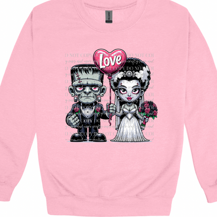 Horror valentine, bride, be mine, Valentine’s Day, dtf print