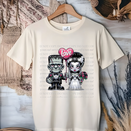 Horror valentine, bride, be mine, Valentine’s Day, dtf print