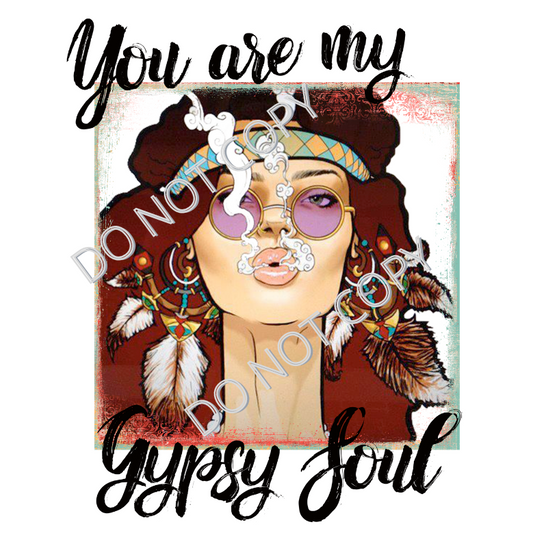 Gypsy Soul, Ready to Press, Sublimation Transfer