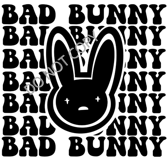 Bad Bunny, Sublimation Transfer, Ready to Press