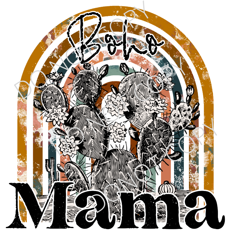 Boho Mama, Sublimation Transfer