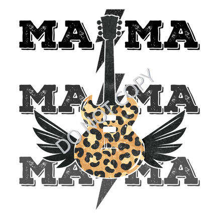 Rocker MAMA Sublimation Transfer