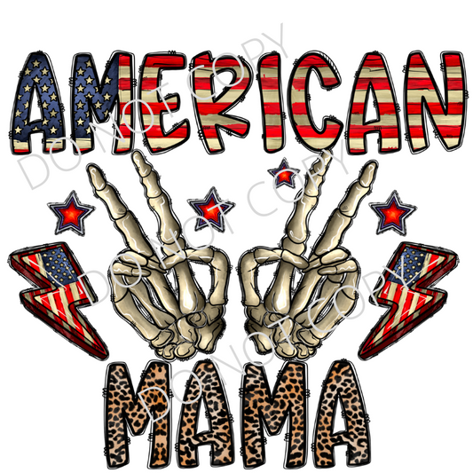 American Mama, Sublimation Transfer