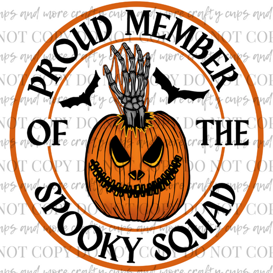 Spooky Squad, Sublimation Transfers, Full Size/Pocket Size