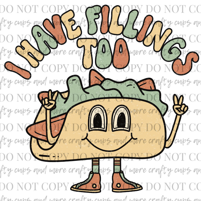 Taco Fillings, Sublimation Transfer