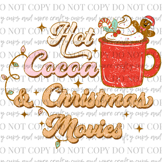 Hot Cocoa & Christmas Movies, Sublimation Transfer