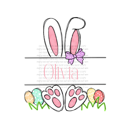 Easter Bunny, PNG, Customizable