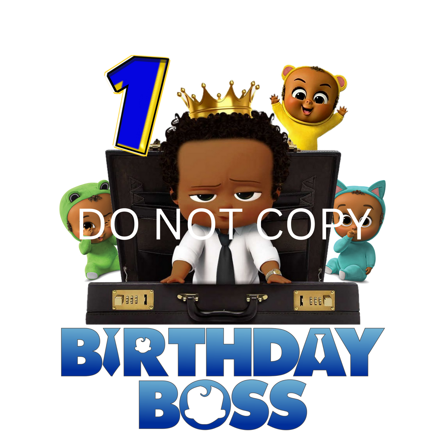 Boss Baby, 1st Bday, PNG BUNDLE