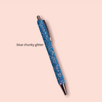 blue chunky glitter