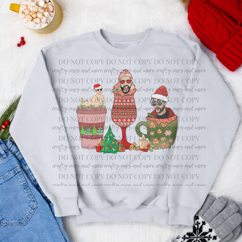 Bad Bunny, Sublimation Transfer, Christmas