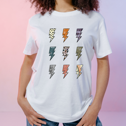 Retro, Lightning, Ready to Press, Sublimation Transfer