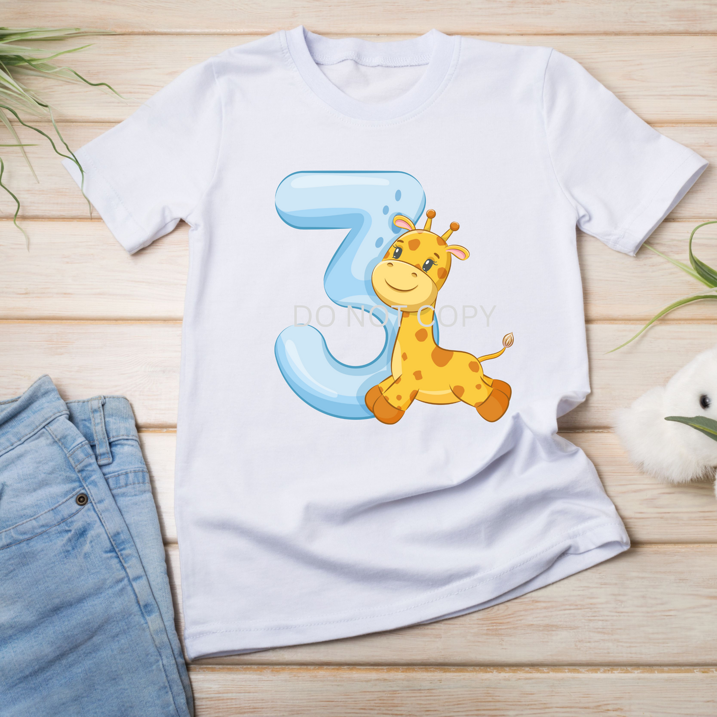 Birthday Boy Giraffe PNG Bundle