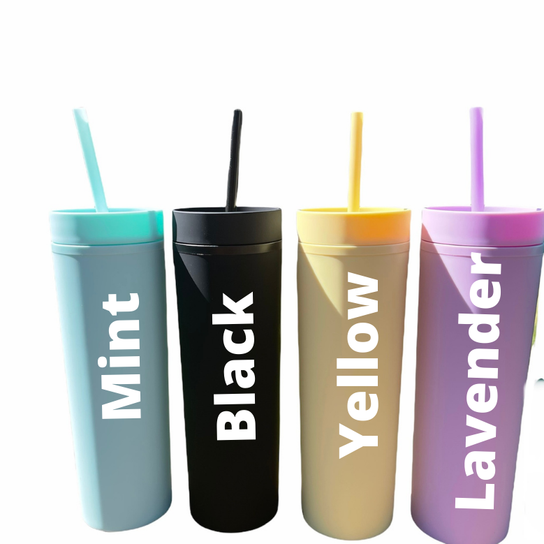 16oz Skinny Matte Tumbler