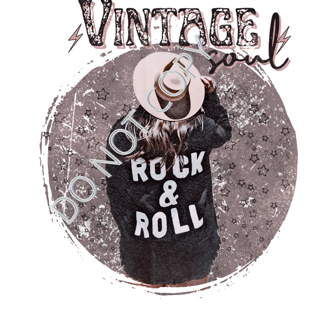 Vintage Soul-Screen Print Transfer