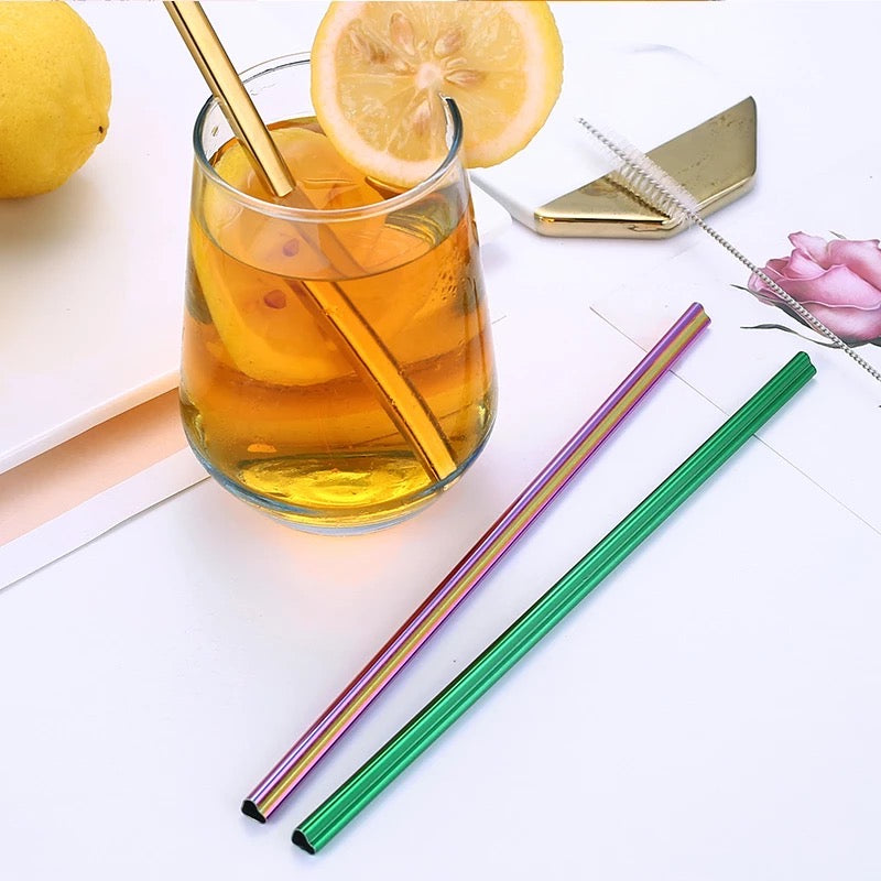 Heart Shaped Metal Straw, Stainless Steel