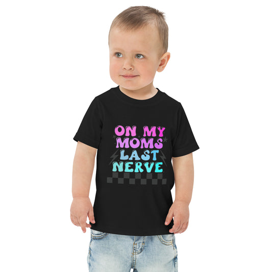 Toddler jersey t-shirt-Moms Nerves